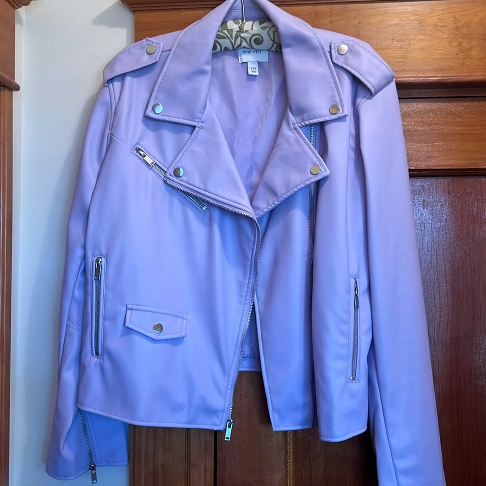 Lavender bomber jacket NWOT - Picture 2 of 6